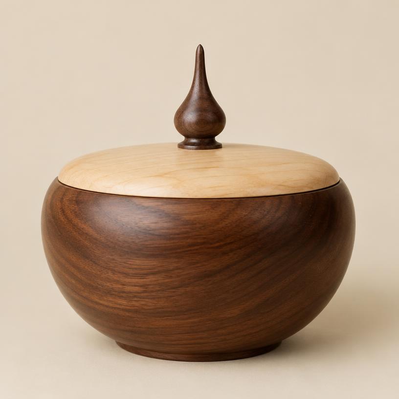 Hand-turned wood piece 19 by Carter's Wood Creations